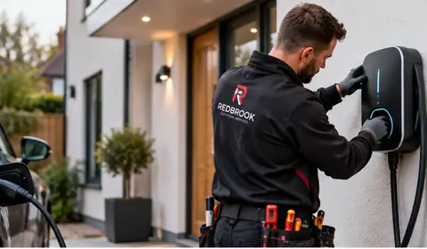 EV charging electrical work by Redbrook Electrical Services